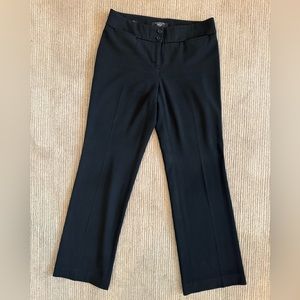 Talbots Women’s 2 Petite Black Signature Flare Leg Slacks Career Dress Pants